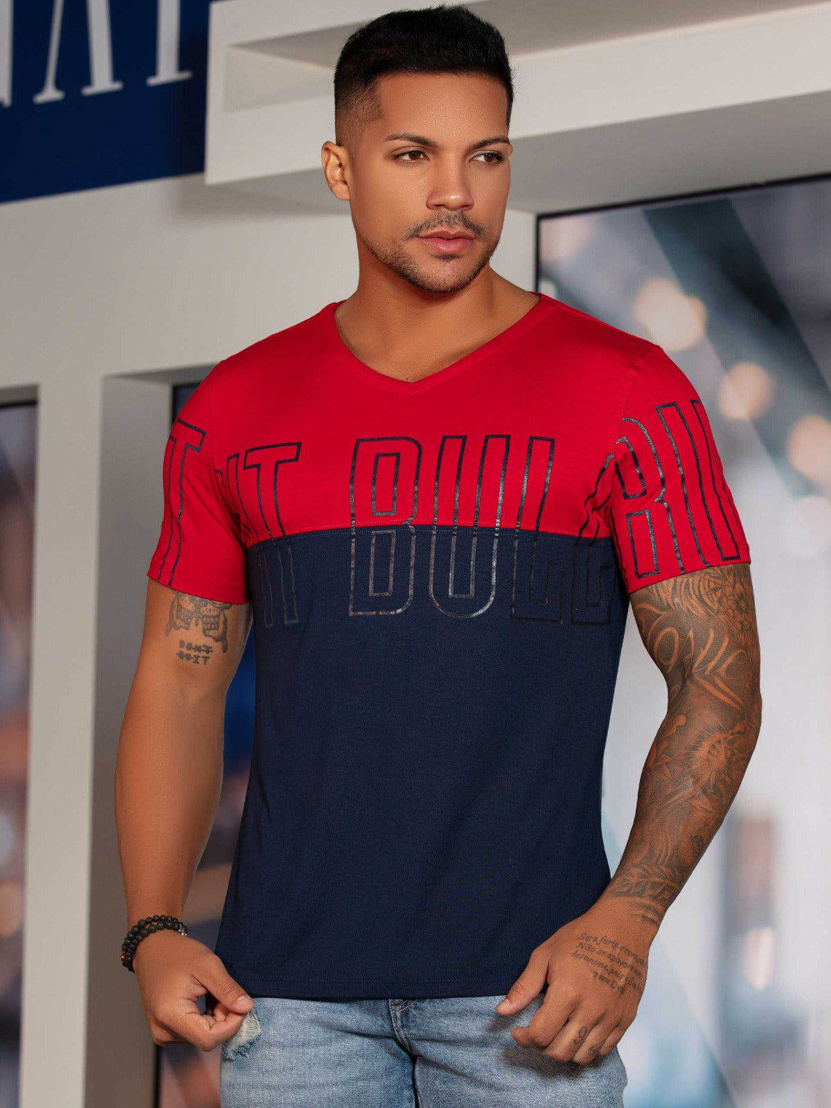 Camiseta Hombre Pit Bull Jeans 79478