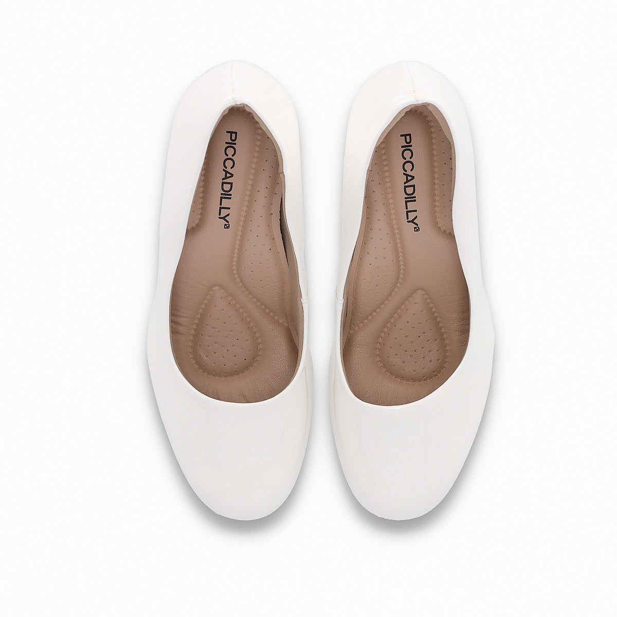 White flat outlet slingback shoes