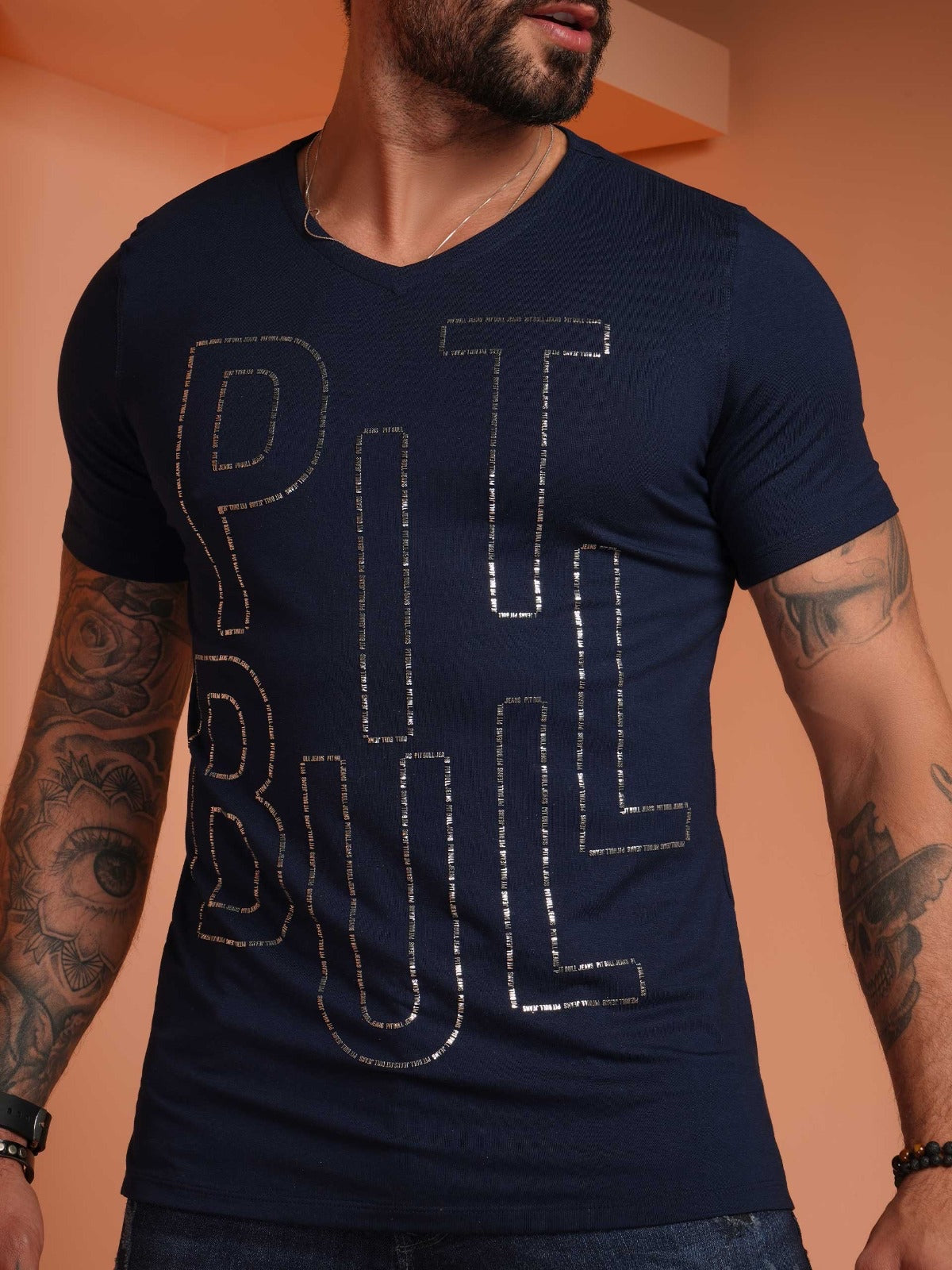 Camiseta Hombre Pit Bull Jeans 79221