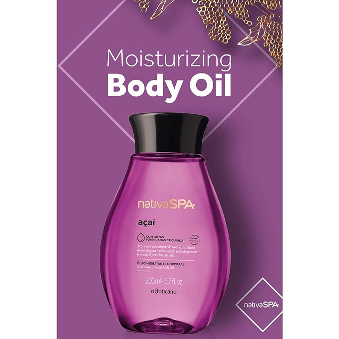 Óleo corporal de açaí feminino O Boticário Nativa Spa