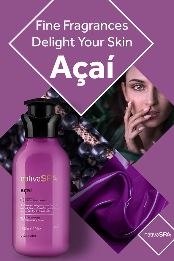 O Boticário Nativa Spa Açai Loção Corporal Hidratante Feminina