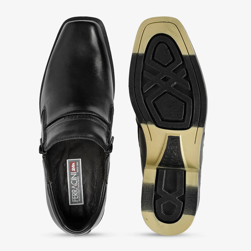 Zapato sin cordones de piel con cremallera Urban Way para hombre de Ferracini 6629