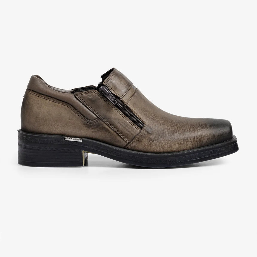 Zapato sin cordones de piel con cremallera Urban Way para hombre de Ferracini 6629