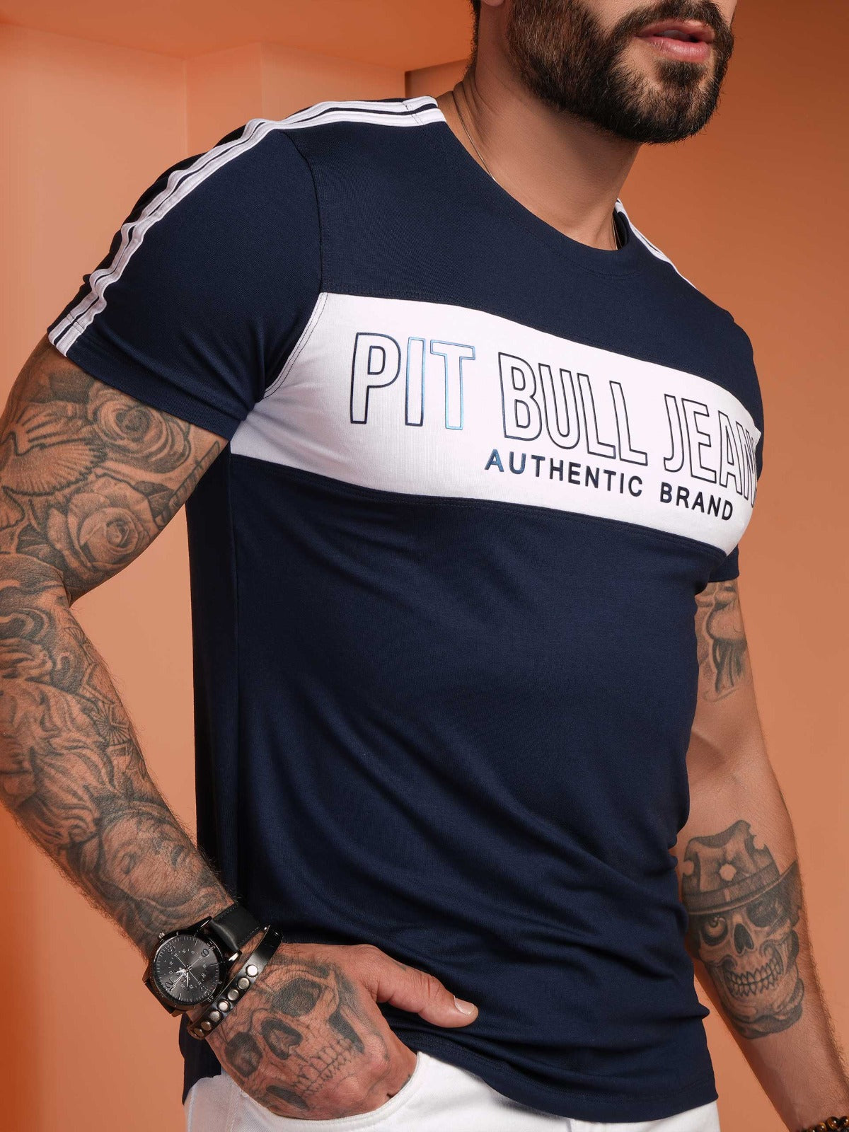 Camiseta masculina Pit Bull Jeans 80210