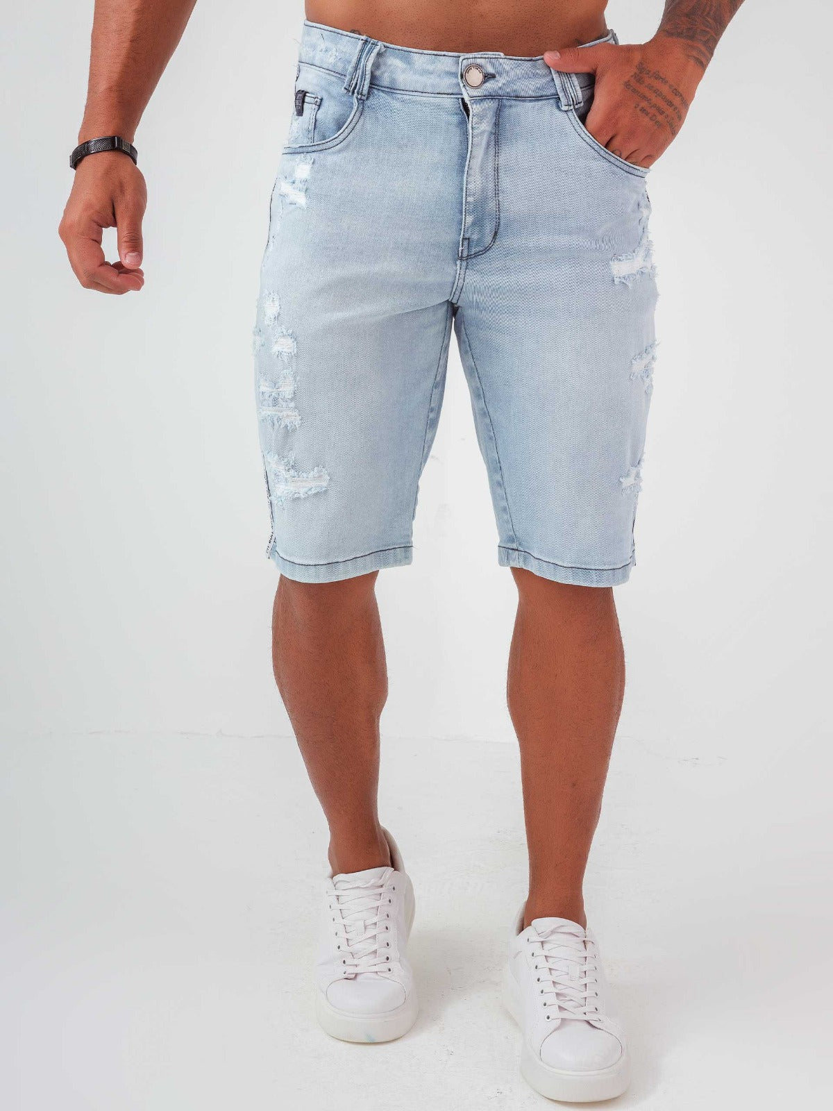 Pit Bull Jeans Pantalones cortos vaqueros para hombre 62627