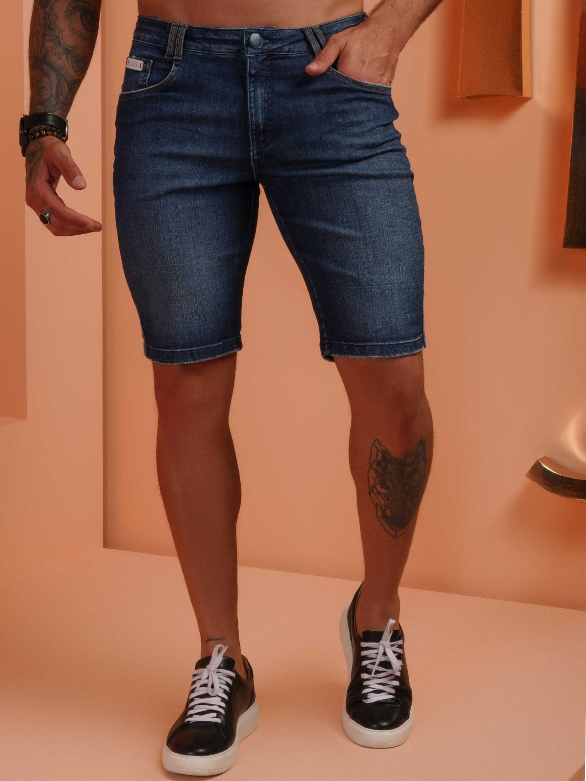 Pit Bull Jeans Pantalones cortos vaqueros para hombre 62597