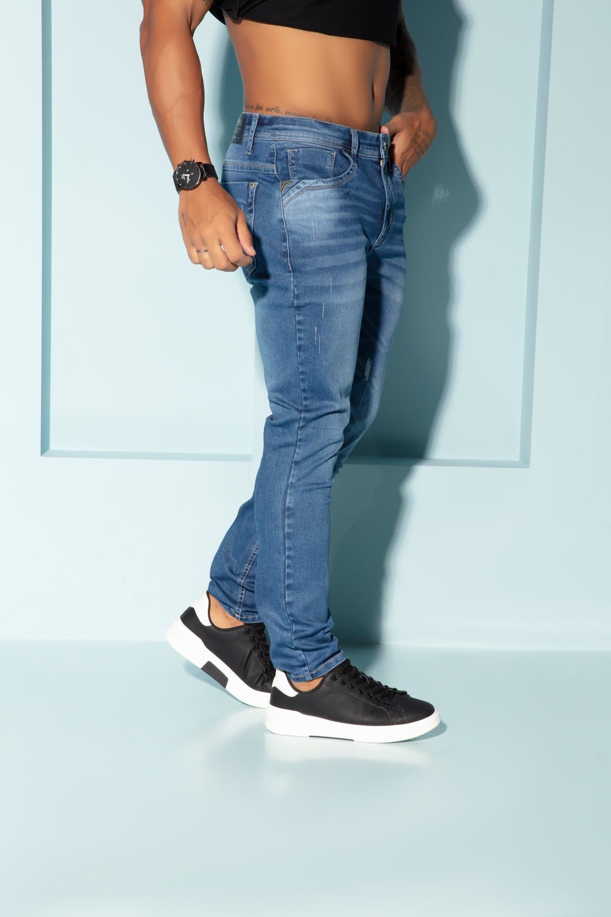 CALÇA JEANS PIT BULL HOMEM 80908