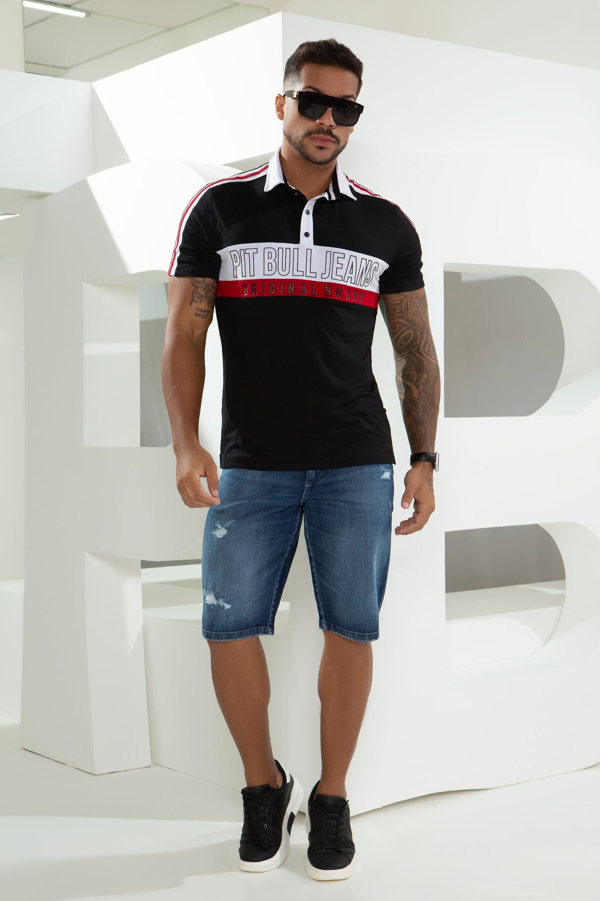 POLO DE HOMBRE JEANS PIT BULL 81966