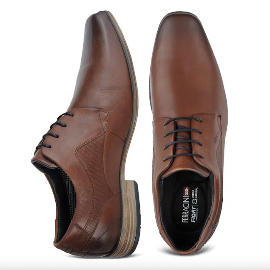 Sapato de couro masculino Ferracini Derby 6067