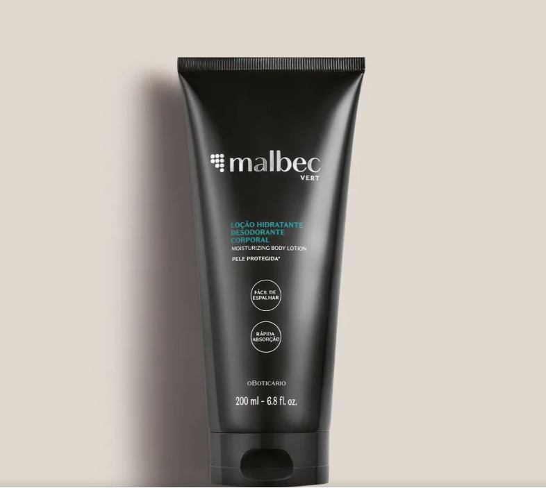 O Boticario Malbec Vert Men's Body Moisturizing