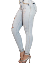 Pit Bull Jeans Women's High Waist Ripped Jeans Pants With Butt Lift 66483