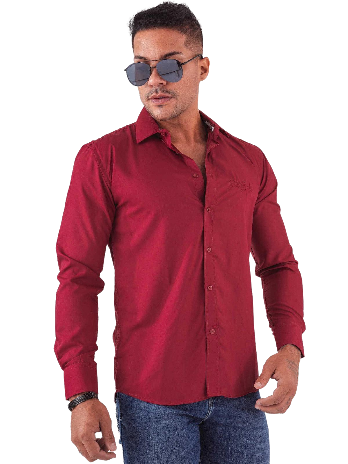 Camisas casuales de manga larga para hombre Pit Bull Jeans 80964