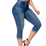 Pit Bull Jeans Capri Women's High Waisted Jeans Pants With Butt Lift 61420