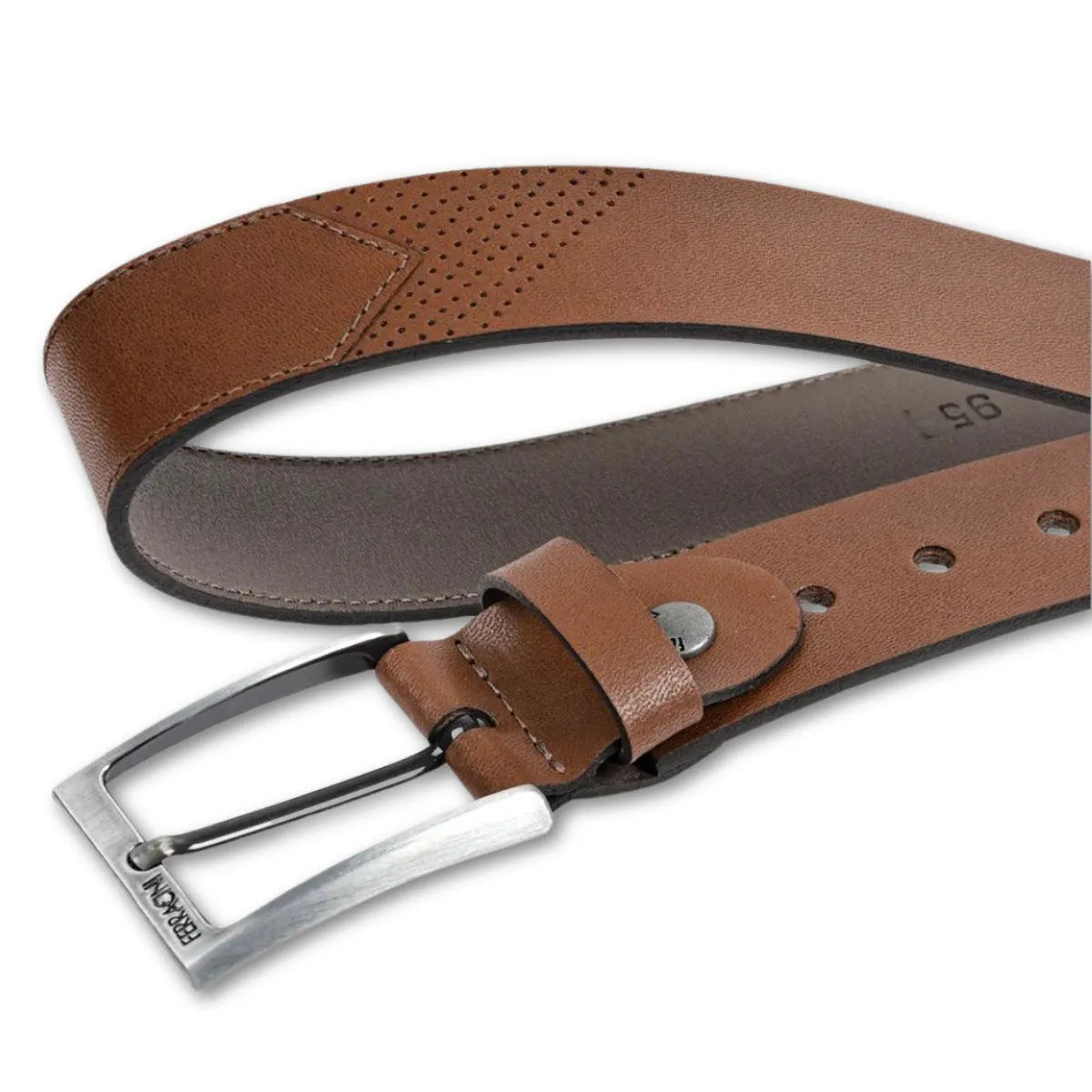 Ferracini Men's Leather Adjustable Belt FC667