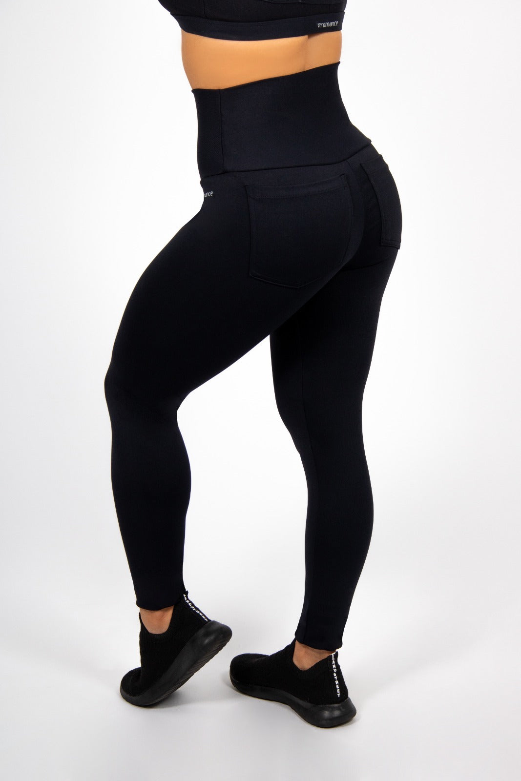 Leggings Romance de cintura alta para mujer con bolsillo trasero