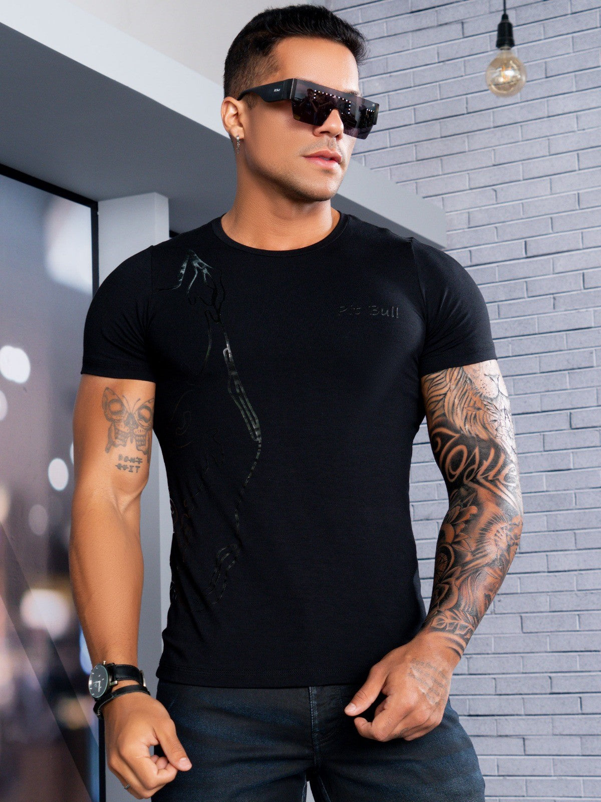 Camiseta masculina Pit Bull Jeans 69067