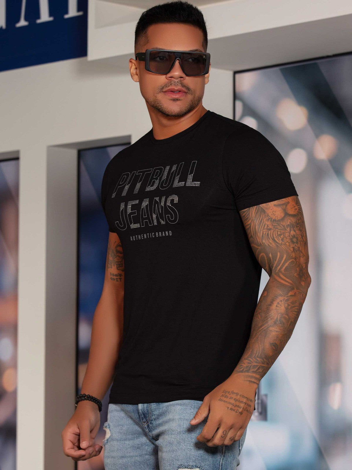 Camiseta masculina Pit Bull Jeans 79229