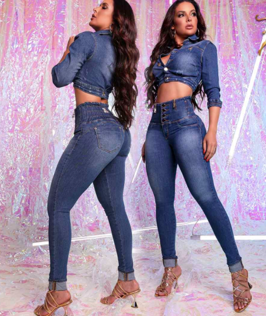 Rhero Women's High Waisted Butt Lifting Jeans Pants 56533 – Attitude Fashion