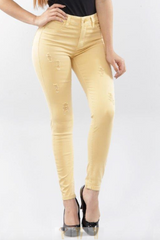 Pantalones rasgados de tiro bajo Sawary para mujer 251866